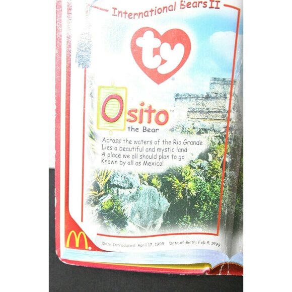 TY Beanie Baby 1999 International Bears II Osito Spangle McDonald's LOT (2) - Picture 6 of 12